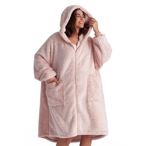 BEDSURE Hoodie Decke mit Ärmeln - Kuscheldecke mit Ärmeln übergroße...