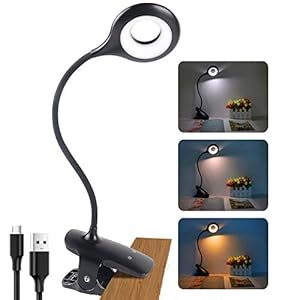 Leeslamp met 28 leds, oplaadbaar via USB, 3 kleuren met 3 helderheidsniveaus, bureaulamp, 360 graden flexibele oogbescherming, dimbare bedlamp voor nachtkastje en bed