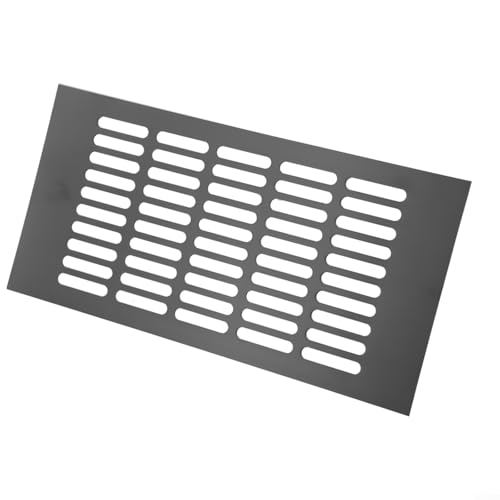 Cubierta de ventilación rectangular de aluminio de 150 mm para espacios cerrados para uso en armario y baño (150 x 300 mm)