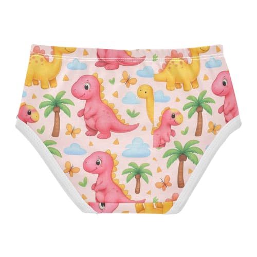 Joisal Girls Underwear Toddler 2t Cotton Girl Panties Cute Flower Kids Undies Briefs Cute Pink Yellow Dinosaurs2