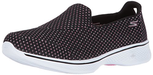 Skechers Performance Women's Go Walk 4 Kindle Slip-On Walking Shoe,Black/Pink,10 M US