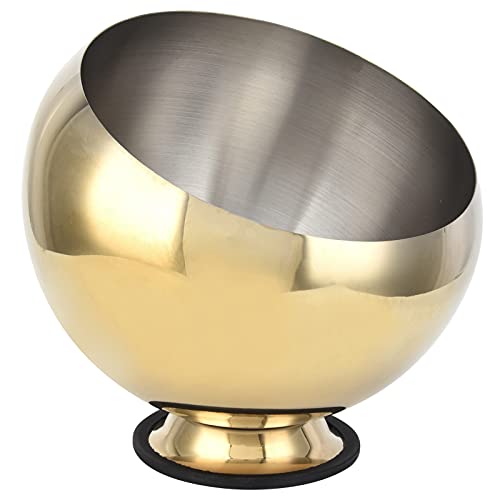 CFTGIW Edelstahl -Gewürzschale Hot Pot Restaurant Seascining Bowl Würziger Heißer Sauce -Topf mit Basisgrößer (L)