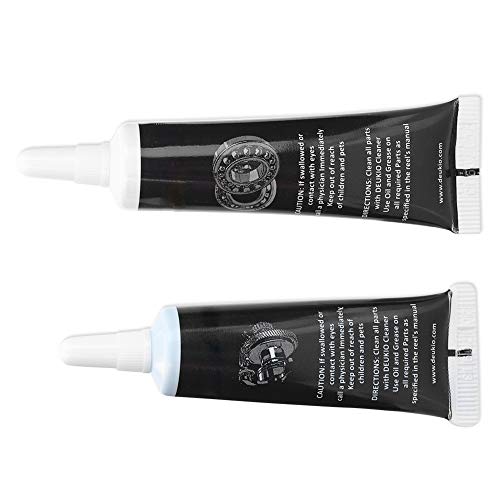 Schmieröl-Schmierfettset, Stoß reduzieren Rostschutzschmierfett-Angelrolle Schmiermittel-Angelrollenfett Wasserdichte, flache Rolle für Spinnrollen(schwarz)