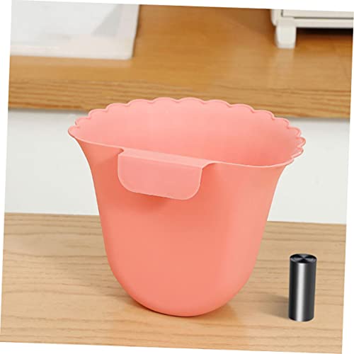 6 piezas basureros de pared con forma de flor para cocina miniatura 6