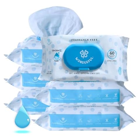 WONDERFUL Flushable Wipes 6-Pack Cover