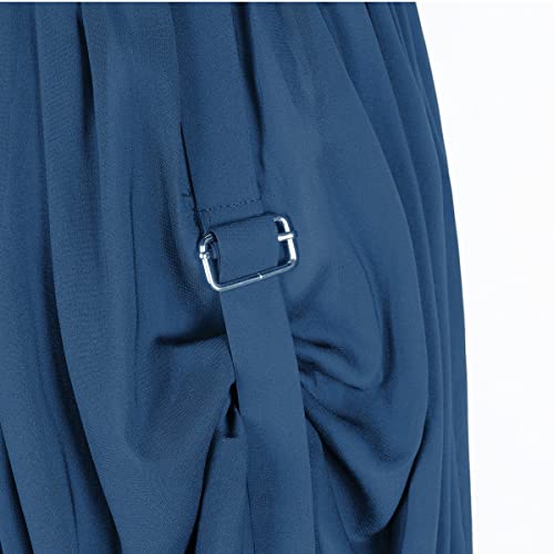 Women's Renaissance Skirt Victorian Peasant Double-Layer Maxi Long Skirt3