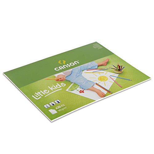 Canson - Bloc Encolado A2 30H. Kids Dibujo En Oferta Bloc Encolado, A2, 30 Hojas, Canson Kids Dibujo 90G