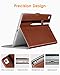DTTO for iPad 9.7 Inch 5th/6th Generation 2018/2017 Case with Apple Pencil Holder, Premium Leather Folio Stand Cover Case for Apple iPad 9.7 inch, Also Fit iPad Pro 9.7/Air 2/Air - Brown