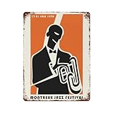 sinyumoney Montreux Jazz Festival Metallschilder Vintage 