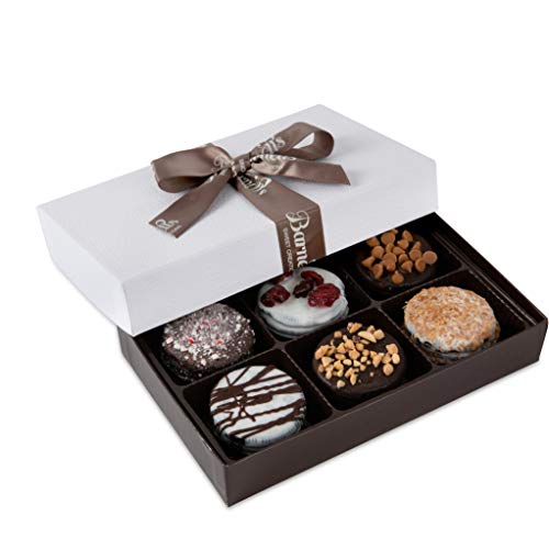 Barnett's Chocolate Cookies Favors Gift Box Sampler, Gourmet Christmas Holiday Corporate Food Gifts