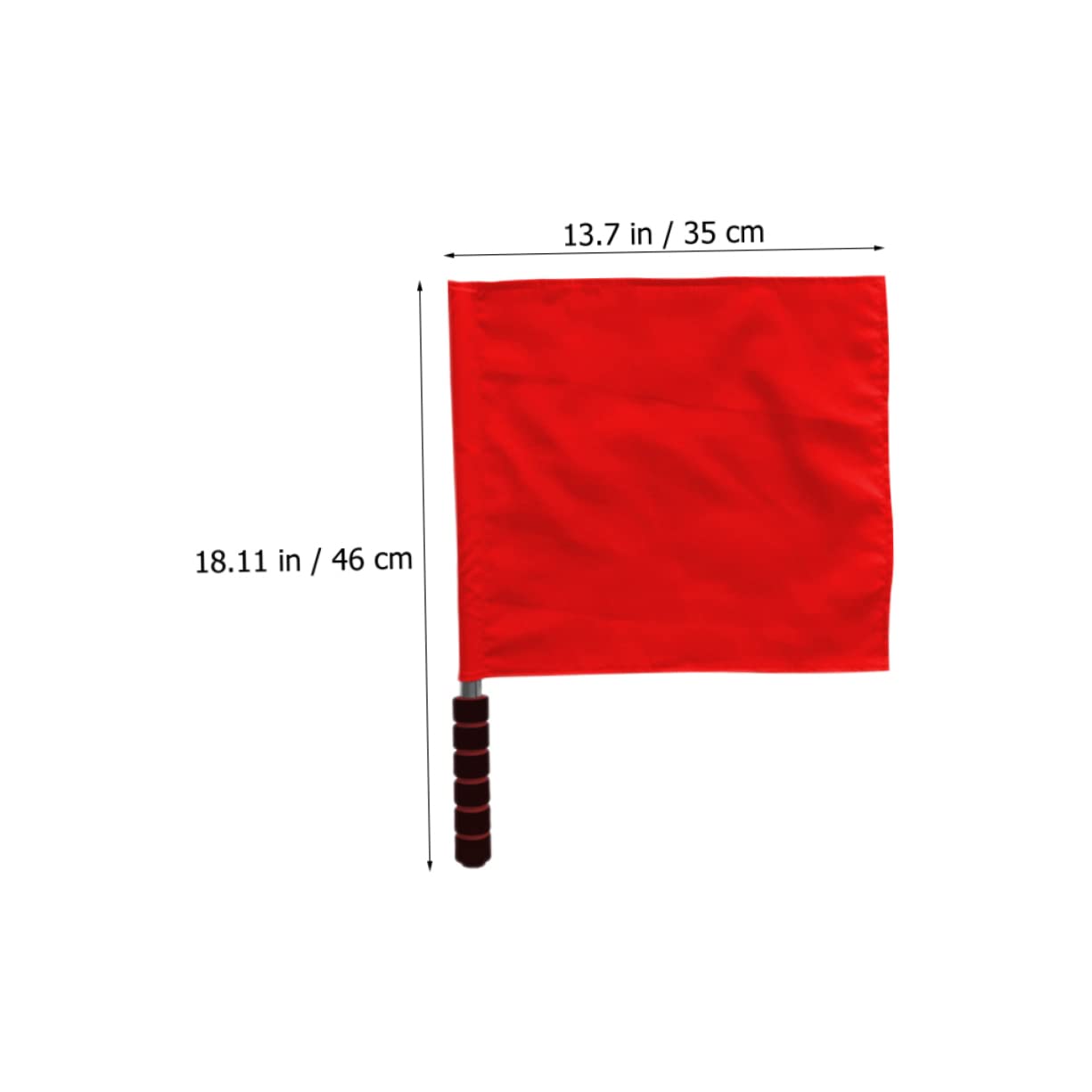 Happyyami 4 Stück Schiedsrichter Fahnen Schiedsrichter Linesman Hand Flagge rote und grüne Sportflaggen Pole Training Zubehör FüR FußBall Volleyball Und Leichtathletik Wettkampf