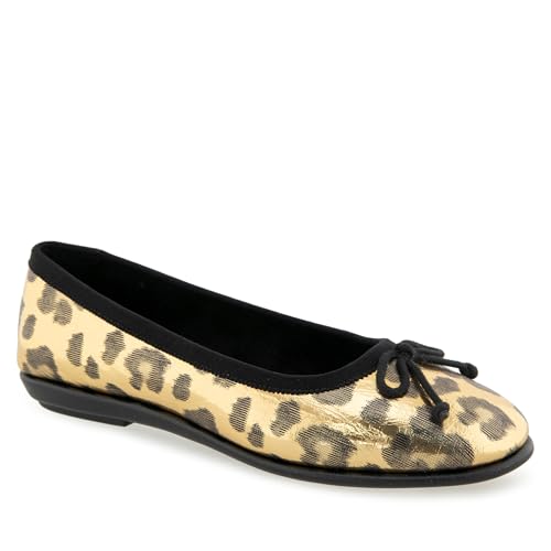 Aerosoles Women's Homebet Ballet Flat, Gold Metallic Leopard, 10M2