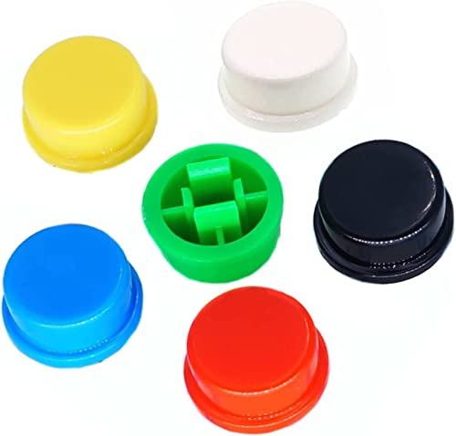 Tapas para microinterruptores que evitan el dolor en dedos al usar pulsadores táctiles de 12mm 4