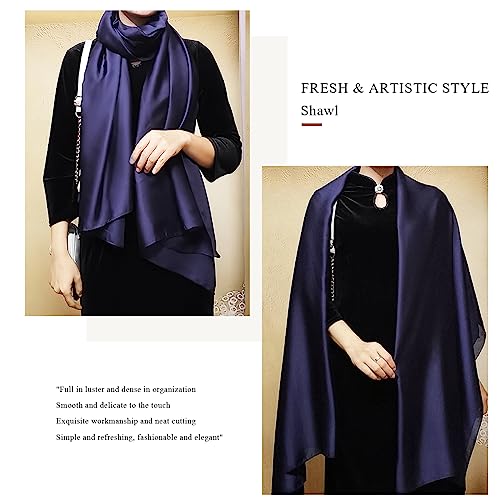 Women Silky Satin Shawls And Wraps For Evening Dresses Lightweight Long Wrap Stole For Bridal Wedding Prom Party3