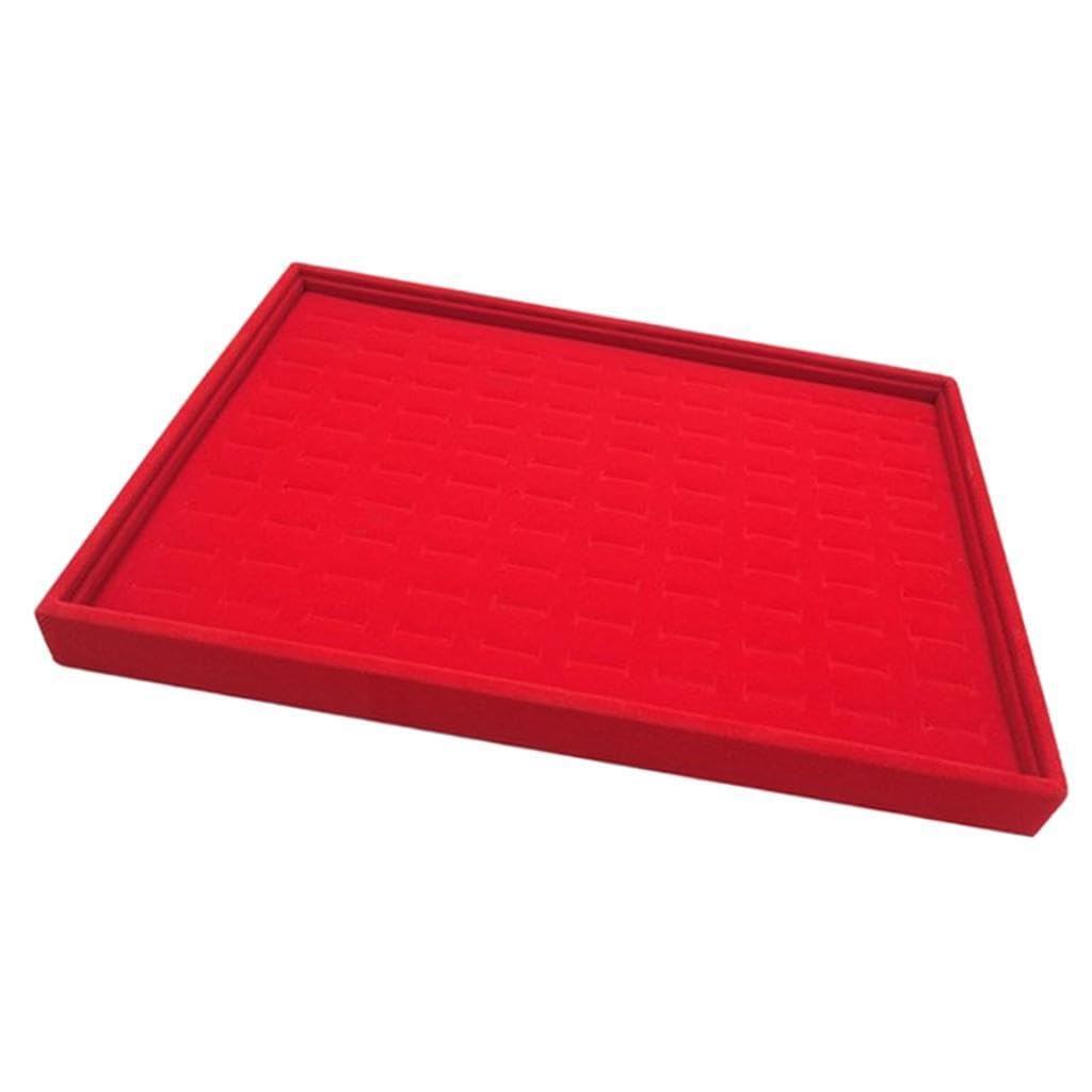 TWISAXC Sophisticated Ring Display Tray Velvet Trays Jewelry Organizer Effortlessly Show Off Accessories These Soft Jewelry Display Trays Are Showing Off