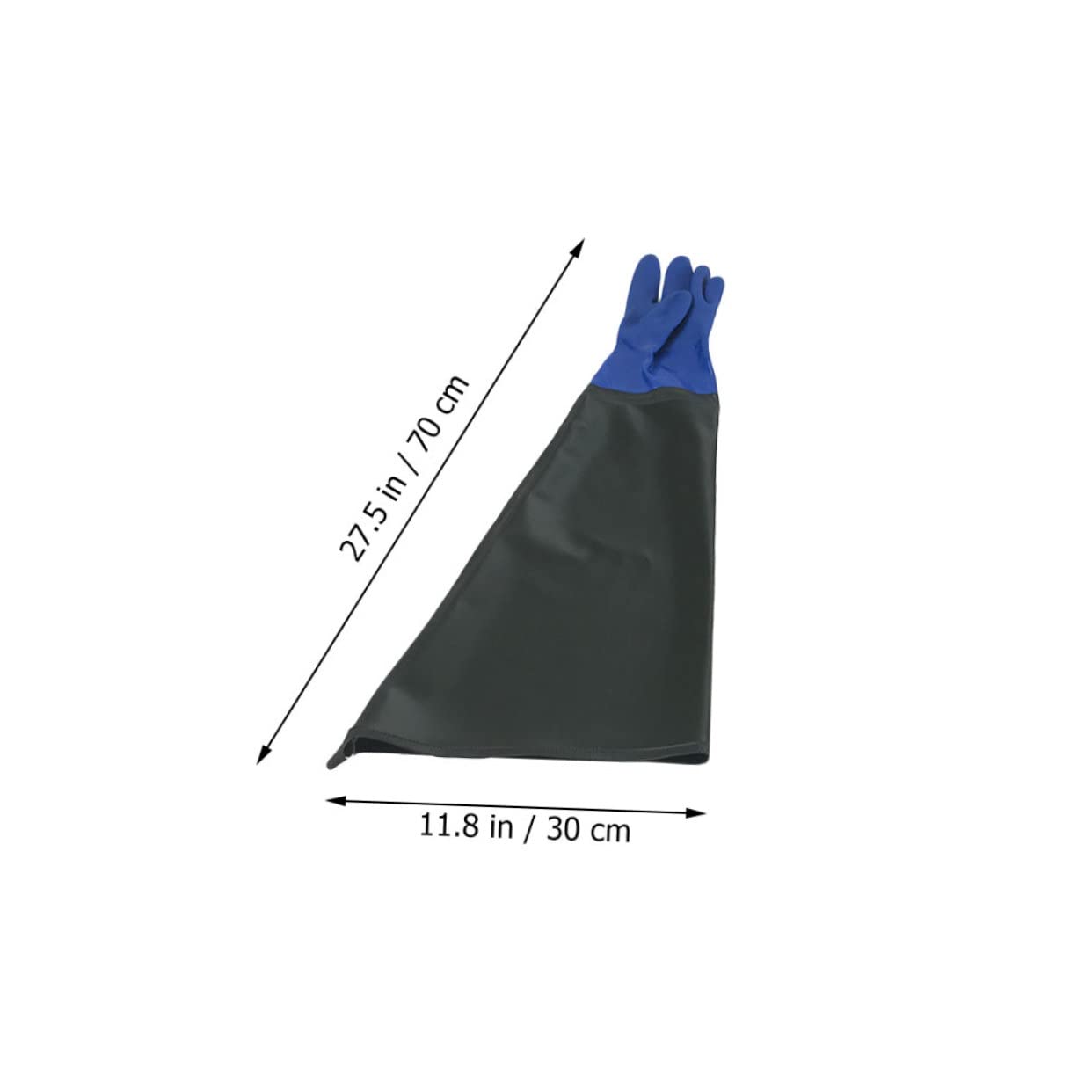 Sewroro Guantes de Goma Resistentes al Aceite y Ácidos con Recubrimiento PVC Antideslizante Extra Gruesos y Largos para Limpieza Industrial y Uso Seguro Trabajo Químico y Lavado de Platos