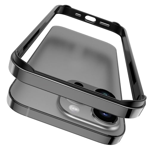 Coque de protection antichoc en métal pour iPhone 15 Pro, 14, 13 et 12 Mini