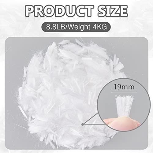 image for Fabbay 4 Pack 8.8 LB Fiberglass for Concrete Cement Fiber Additive, Mo