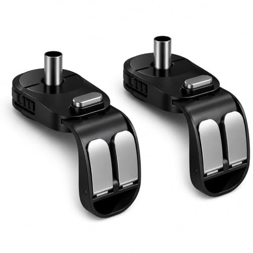 Image of Car Seat Headrest Hook Compatible with Toyota Corolla CrossDouble Metal Headrest Hanger for Handbags, Coats, Bottles & Grocery Bags | Retractable Purse Holder Accessory (Black, Pack of 2)