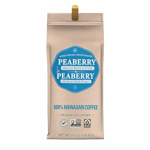 Hawaiian Peaberry Medium Dark Roast