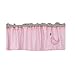 1 PCs Pink Embroidery Bird Nursery Crib Window Valance Baby Girl Toddler Girl Children Room Decorative Window Valance (Window Valance)