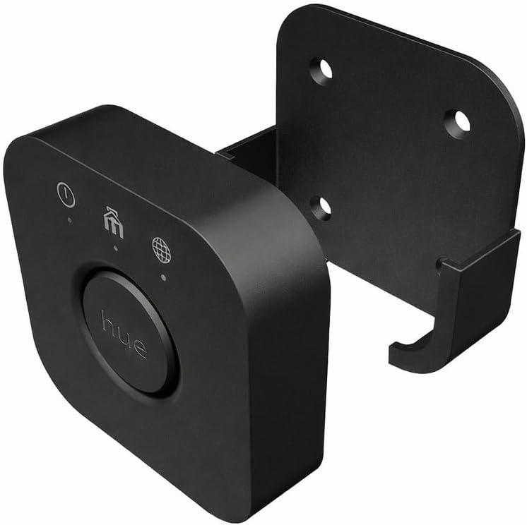 Wall Mount Holder Bracket for Philips Hue Bridge & Bridge Pro – Secure Mount for Wireless Smart Lighting Hub