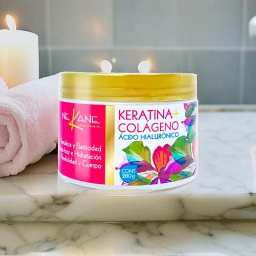 Nekane Collagen & Keratin Hair Treatment - 9.88 Oz, Effective Treatment for Seco y Maltratado Cabello, Premium Hair Care Products for Enhanced Hair Health, Shine & Strength - Image 5