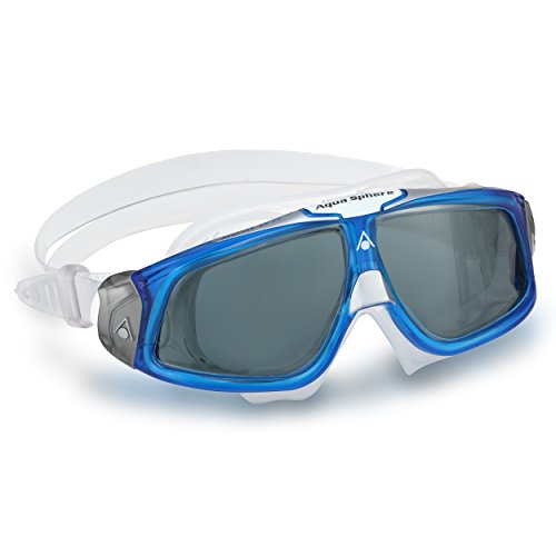 aqua sphere seal 2 - AQUA SPHERE Seal 2.0 Men's Mask, Tinted Lens/Deep Blue Frame