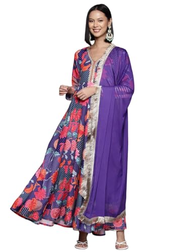 Kurta Anarkali Varanga à col en V, la solution pour une tenue fluide et chic