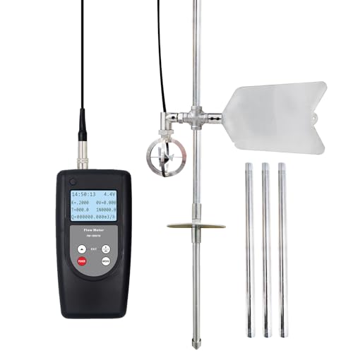 HOJILA FM-100V10 Water Velocity Meter, Open Channel Water Flow Meters, Range 0.01-10.00 m/s