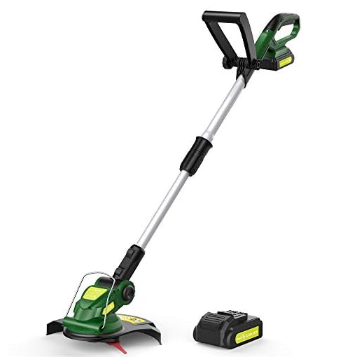 Cordless String Trimmer - Weed Trimmer/Eater Battery Powered, 18V Grass Trimmer with Battery & Charger, Electric Lawn Trimmer for Weed-Wacking, Ideal for Weed-Eating (3.0Ah Battery&Charger Included)