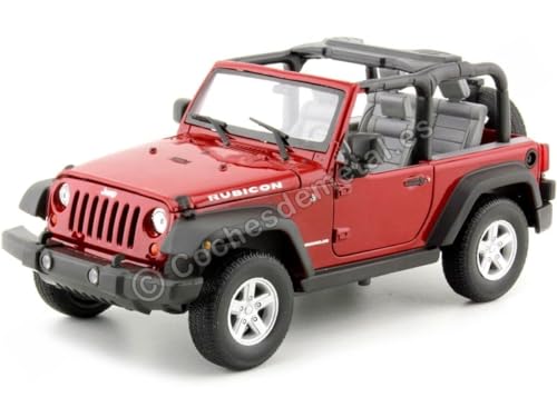 Welly Jeep Wrangler, Rot 2007 Maßstab 1:24