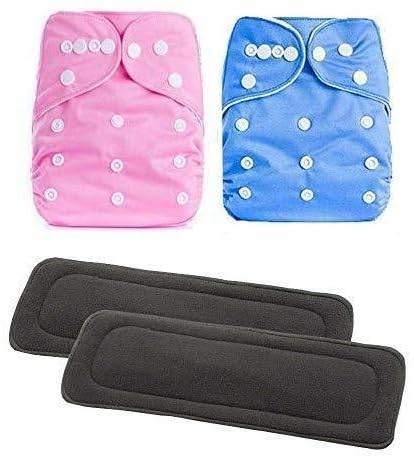 cloth diapers for babies | baby cloth diapers | washable, reusable diaper for new born baby, 0 to 3 years | Pack of 2 cloth diaper with pack of 2 Inserts Pads-image-49