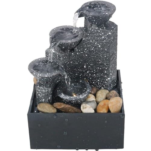 Ornement de fontaine d'intérieur, cascade d'eau compacte pour décoration de table