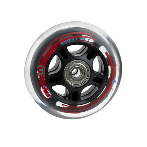 Micro Scooters | Maxi Micro Rear Wheel | Replacement Wheel | Children's Scooter Accessories | 80mm | SINGLE WHEEL | Clear