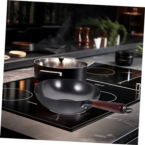 Wok tradicional antiadherente para cocina diaria miniatura 5
