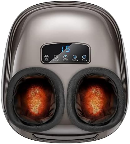Vimproce Shiatsu Foot Massager Machine for Plantar Fasciitis and Neuropathy, with Soothing Heat,Deep Kneading,Air Compression, Improve Blood Circulation and Foot Wellness