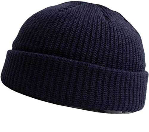 Faringoto Bonnet d'hiver pour sports de plein air - Cadeau pour homme et femme, bleu marine, Taille unique Cover