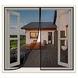 Protección contra insectos en rejas para ventanas 60x170cm Mosquitera para puerta,Negro