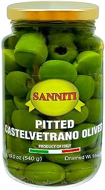 Sanniti Pitted Castelvetrano Olives - 19 Ounce Jar
