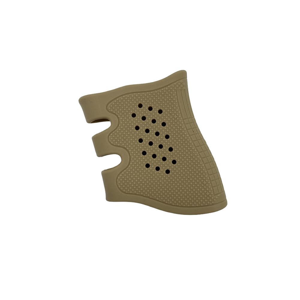 Funda de Empuñadura Ventilada de Goma para Glock 17, 19, 19x, 20, 21, 22, 23, 25, 31, 32, 34, 35, 37, 38, 41, 43x, 44, 45, 48 / AR-15 / Pistolas AK – Accesorio de Goma - 3