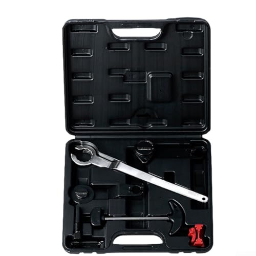 Besshepplo For EA211 Engine Timing Belt Tool Kit 1.4L 1.6L 1.4T Alloy Automotive Repair Set Includes Camshaft Fixer Crankshaft Screw Timing Gear Fixer Belt Installation Tools Compat(Black Box)