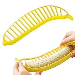 Guyuyii Banana Slicer with 18 Even Slices in Seconds, for Kids and Adults