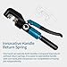 Hydraulic Crimping Tool - 1/8” Wire Rope Crimping Tool with 9 Die Sets (12 AWG to 2/0 AWG) for Battery/Welding Cables & Electrical Wires