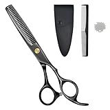 LESNIC ヘアスキハサミ すきばさみ スキ率 20%-25% セニング セルフカット スキバサミ 毛量調整に 散髪 セニングシザー (スキハサミ)