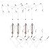 4Pcs Fishing Bait Cage Copper Spring Basket Lure Feeder with Hooks Fishing Accessories, Fishing Feeder Bait Cage, Carp Fish Rigs