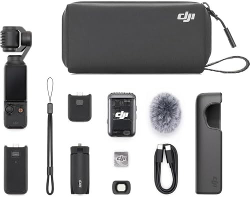 Image of DJI Osmo Pocket 3 Creator Combo, 1-Inch CMOS Sensor, 4K 120fps Video, 3-Axis Stabilization, Vlogging Camera Bundle with 128GB Card & 2-Year Extended Warranty