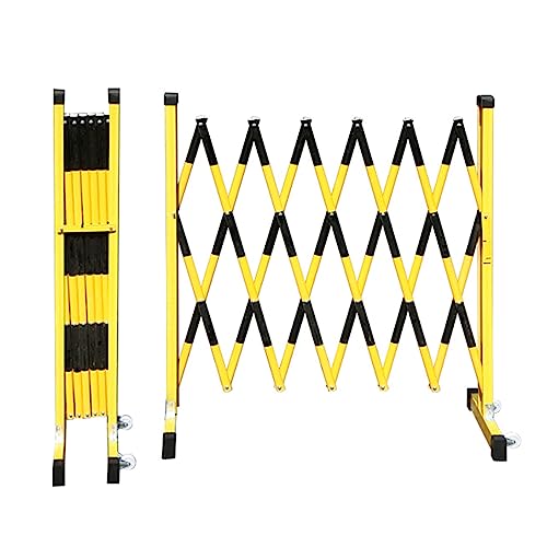 HOMEle - Puerta extensible Bcade – Valla plegable con ruedas para control de tráfico industrial, segura, peatonal, entrada de peatones, Securi, control de acceso flexible y portátil