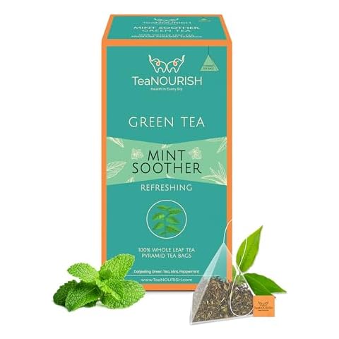 TeaNOURISH Mint Soother Green Tea Bags Cover