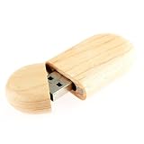 A Plus + 10 szt. 16 GB drewniane karty pamięci USB z 10 drewnianymi pudełkami prezent pamięć USB luzem